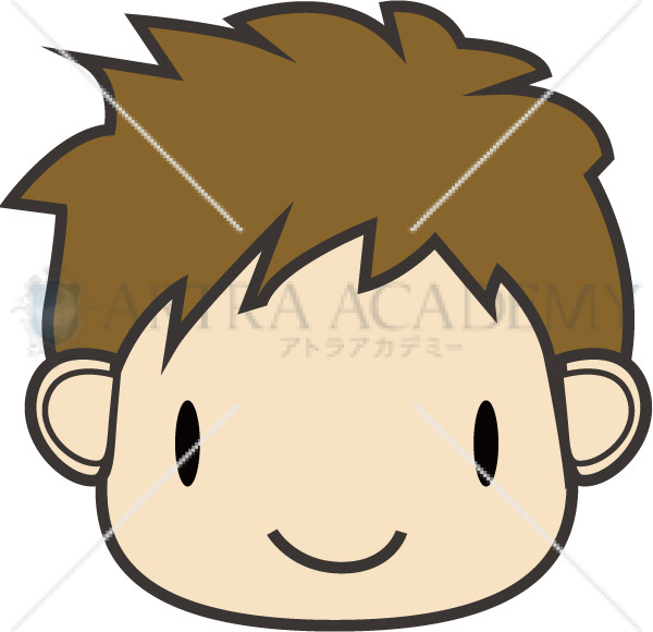 人間 男性 顔 イラスト キャラクター 素材ダウンロード アトラアカデミー