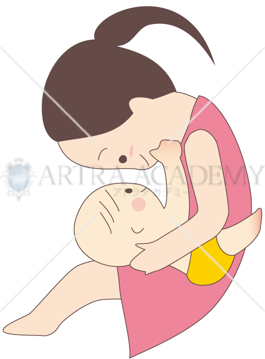お母さんと赤ちゃん イラスト キャラクター 素材ダウンロード アトラアカデミー