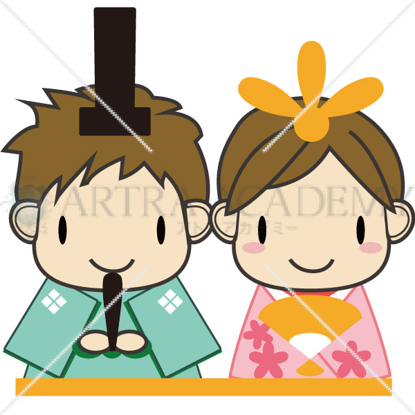 雛祭り お内裏 お雛様 イラスト キャラクター 素材ダウンロード アトラアカデミー