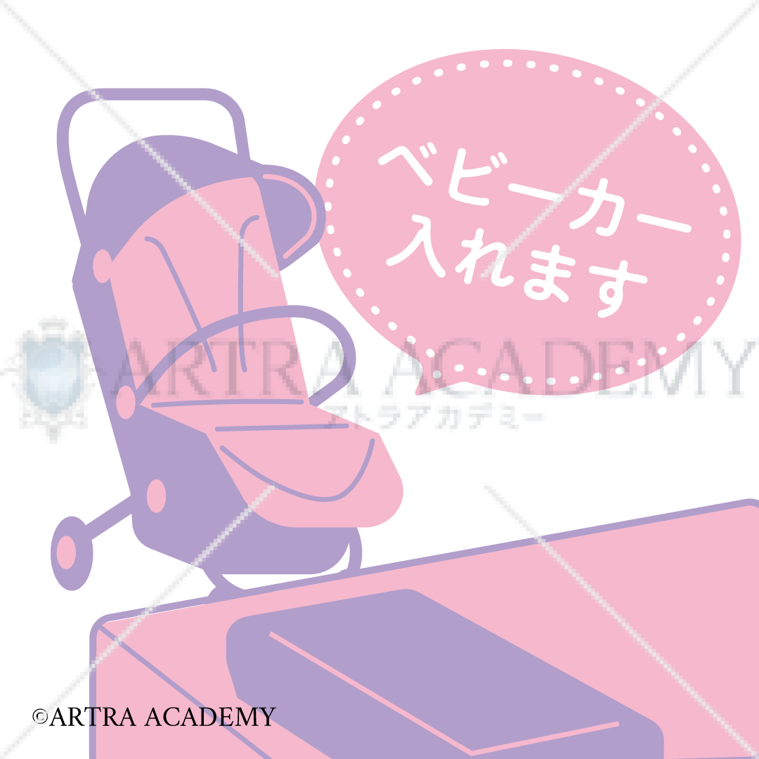 ベビーカー入れます