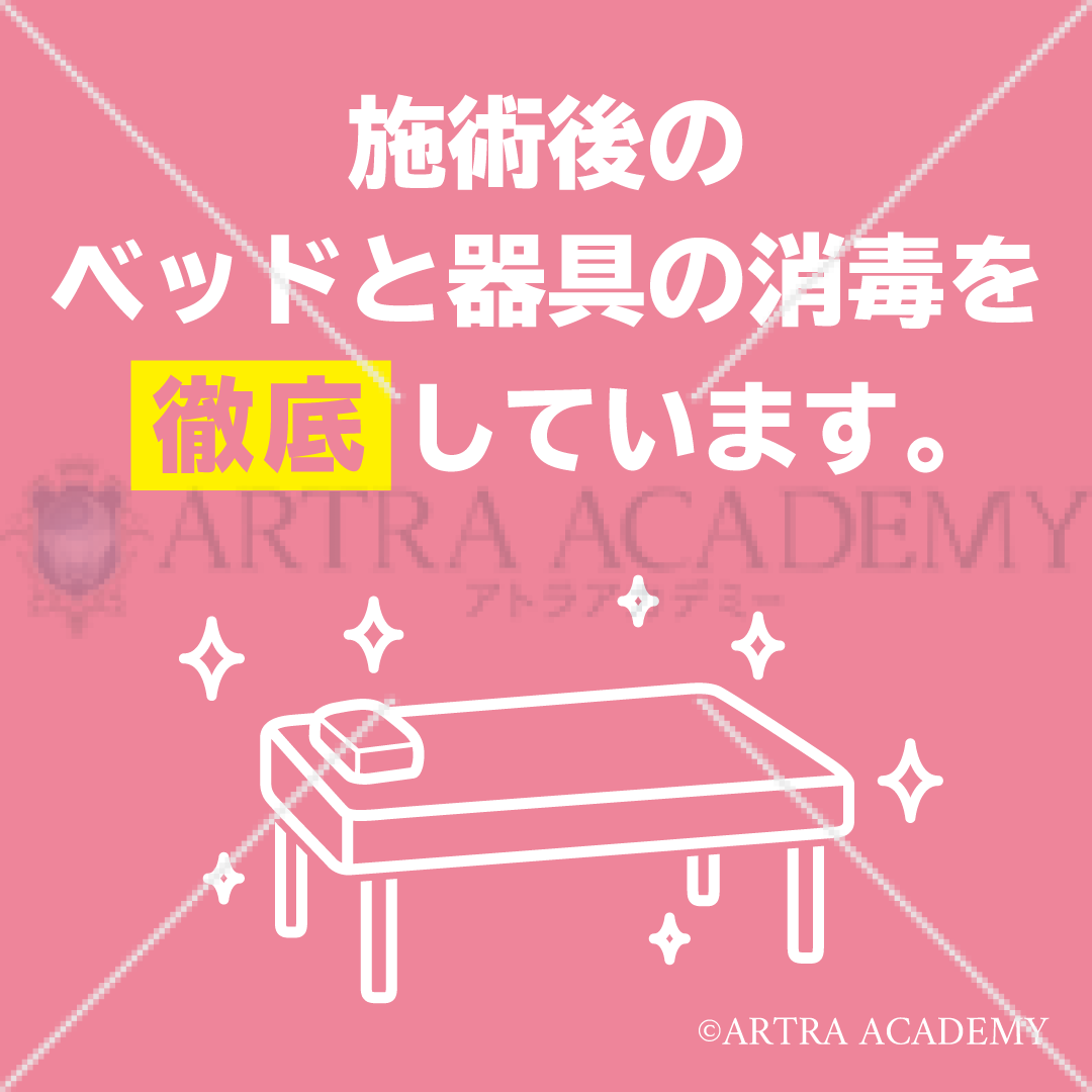 衛生対策〈消毒の徹底〉
