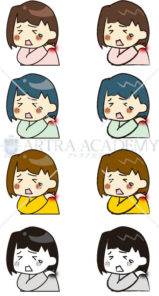 肩が痛い女性
